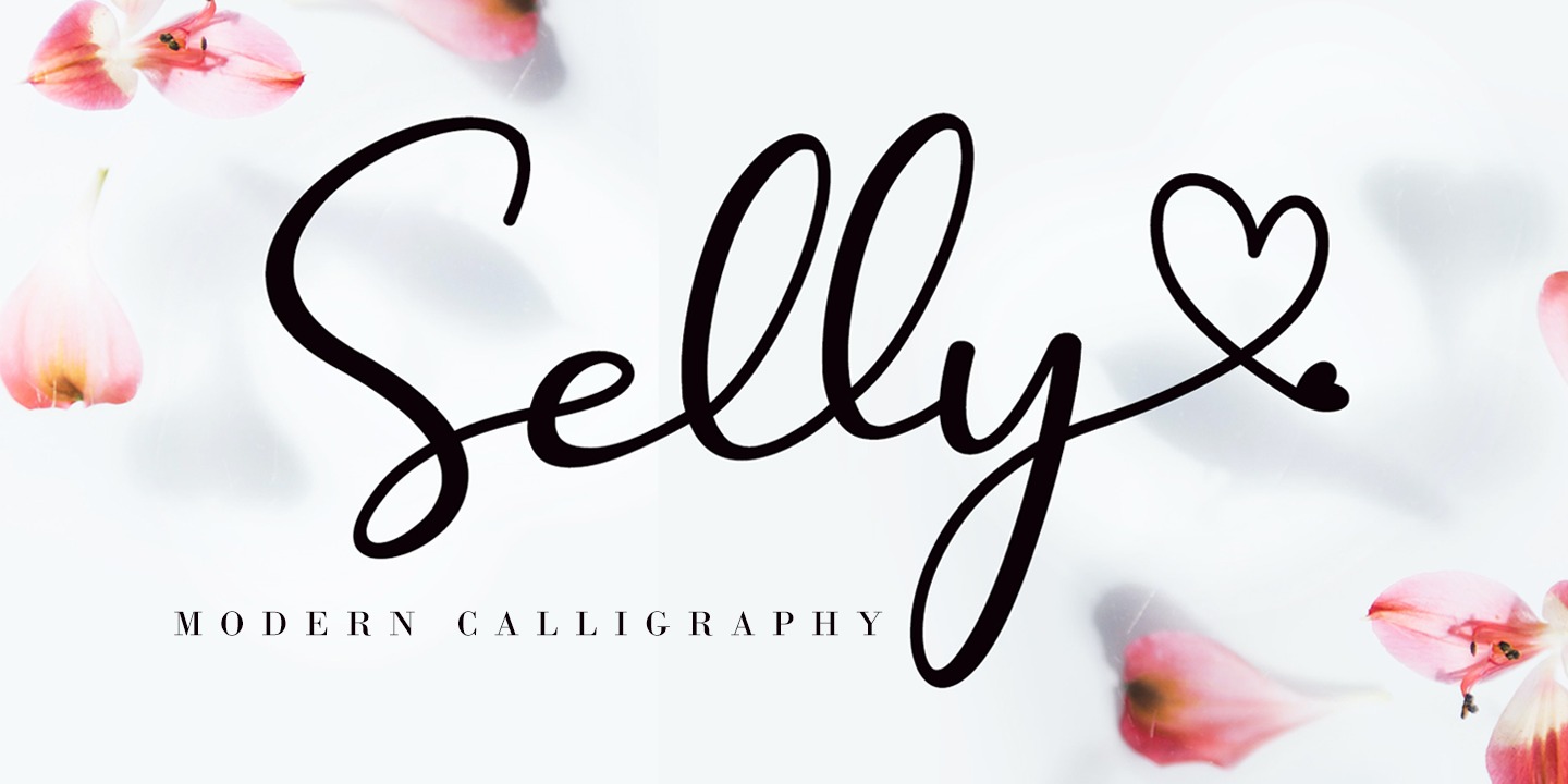 Czcionka Selly Calligraphy